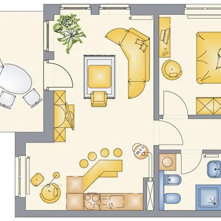 아파트 Brise Seeresidenz Haus Atlantic App 04 제바트헤링스도르프